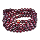 108 Beads 8mm Natural Sandalwood Buddhist Buddha Wood Prayer Beaded Knot black ebony Unisex Men Bracelets & Bangles for Women