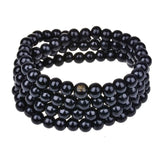 108 Beads 8mm Natural Sandalwood Buddhist Buddha Wood Prayer Beaded Knot black ebony Unisex Men Bracelets & Bangles for Women