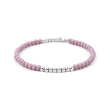 BOJIU Multicolor Crystal Strand Bracelets For Women Gold Acrylic Copper Beads Pink White Black Gray Crystal Bracelet Femme BC226