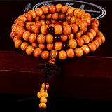 108 Beads 8mm Natural Sandalwood Buddhist Buddha Wood Prayer Beaded Knot black ebony Unisex Men Bracelets & Bangles for Women