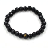 108 Beads 8mm Natural Sandalwood Buddhist Buddha Wood Prayer Beaded Knot black ebony Unisex Men Bracelets & Bangles for Women