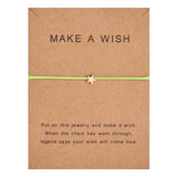 Rinhoo Fashion Woven Adjustable Bracelet With Card Infinity Love Gold Crown Star Charm Bracelet for Girls Jewelry Drop Shipping