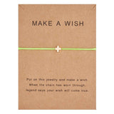 Rinhoo Fashion Woven Adjustable Bracelet With Card Infinity Love Gold Crown Star Charm Bracelet for Girls Jewelry Drop Shipping